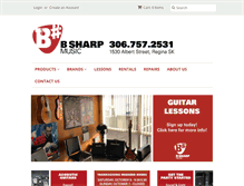 Tablet Screenshot of bsharpmusic.com